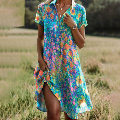 Vilma™ – Somrig Boho Chic Klänning